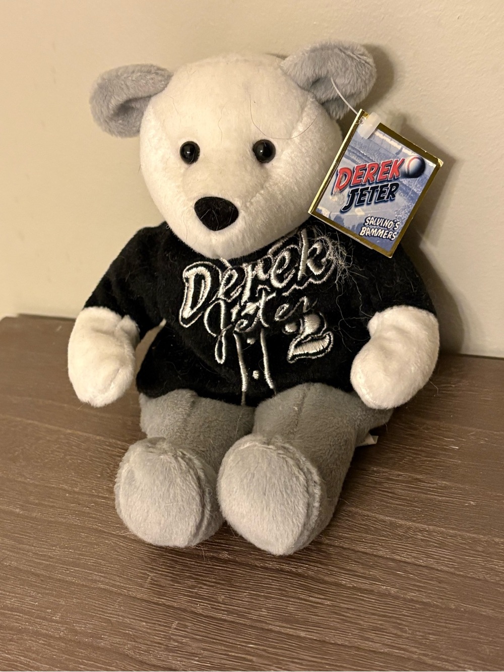 Rare!  Derek Jeter New York Yankees Salvino’s Bammers Ty Beanie Baby Plush